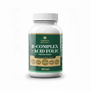B-Complex + Acid Folic – Suport complet de vitamine B într-un singur comprimat pe zi