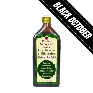Black October - Bitter Secuiesc pentru Ficat Sănătos şi Bilă activă - 500ml