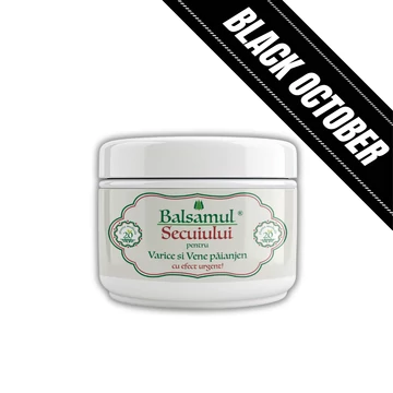 Black October - Balsamul Secuiesc pentru Varice și Vene paianjen cu 20 plante medicinale 250ml