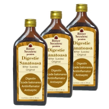 2+1 buc cadou Bitter Secuiesc pentru Digestie Sănătoasă - 500ml