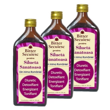 2+1 buc cadou Bitter Secuiesc pentru Siluetă Sănătoasă - 500ml