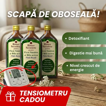 3 buc Bitter fără alcool pentru ficat sănătos și bilă activă +  CADOU TENSIOMETRU 