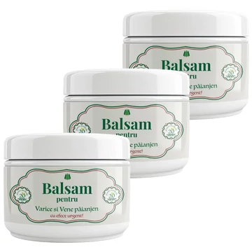 3 buc Balsamul pentru Varice și Vene paianjen cu 20 plante medicinale 250ml
