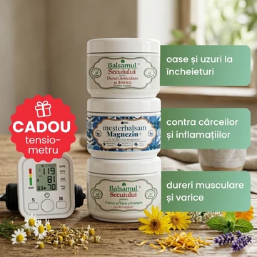 Pachet creme naturale antiinflamatoare  + tensiometru cadou!