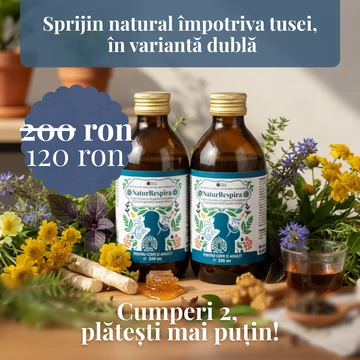 2 buc NaturRespira – Sirop natural pentru calmarea tusei (250 ml)