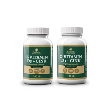2 buc Vitamina C 1000mg + D3 + Zinc + Măceșe 100 buc