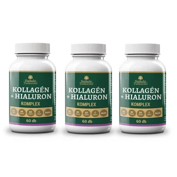3 buc Colagen complex + acid hialuronic - 60 buc
