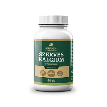Bitter Secuiesc Calciu Organic. Calciu bine absorbit 350 mg + Vitamina D3 - 60 buc