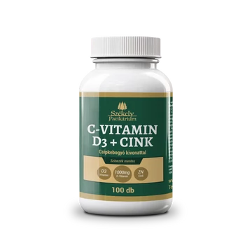 Bitter Secuiesc Vitamina C 1000mg + D3 + Zinc + Măceșe 100 buc