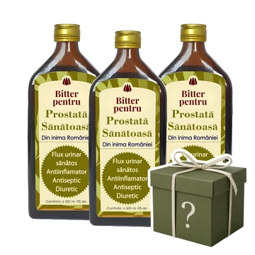 3 buc cadou Bitter Fără Alcool pentru Prostată Sănătoasă + CADOU SURPRIZĂ INCLUS