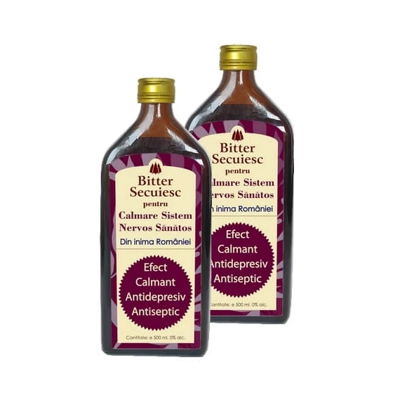 2 buc Bitter Secuiesc Pentru Calmare Sistem Nervos Sănătos - 500ml