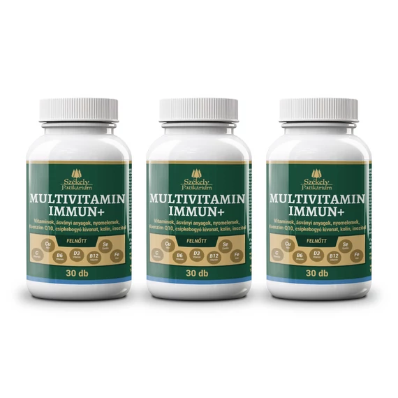 3 buc Bitter Secuiesc Multivitamin Immun+ pentru adulți - 30 buc