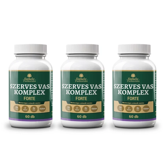 3 buc Fier Organic Complex Forte 18 mg - 60 buc