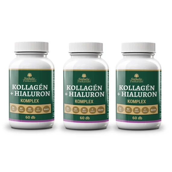 3 buc Colagen complex + acid hialuronic - 60 buc