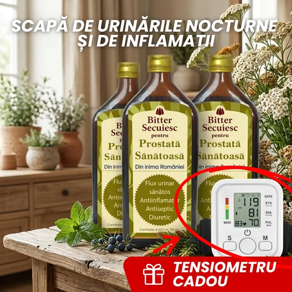 3 buc cadou Bitter Fără Alcool pentru Prostată Sănătoasă + CADOU TENSIOMETRU