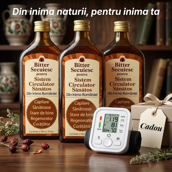 3 buc Bitter Fără Alcool pentru Sistem Circulator Sănătos (Cadou: tensiometru digital)