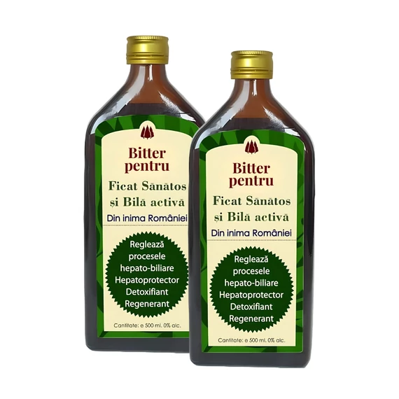 2 buc Bitter Fără Alcool pentru Ficat Sănătos şi Bilă activă - 500ml